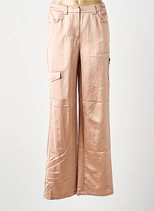Pantalon cargo poches taille normale rose YAYA femme