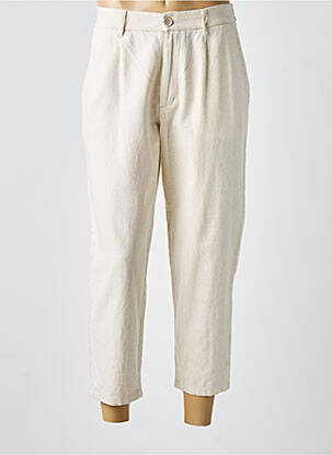 Pantalon 7/8 taille élastique taille normale beige IMPERIAL femme