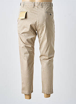 Pantalon chino fermeture zippée sous rabat boutonné taille normale beige IMPERIAL femme