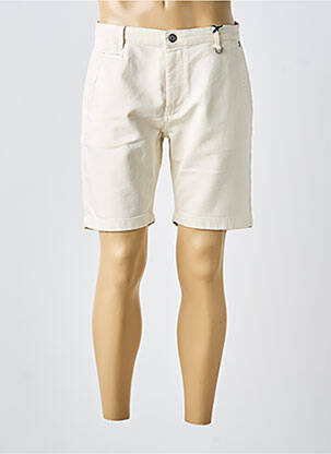 Bermuda tissage popeline taille normale beige FREEMAN T.PORTER homme