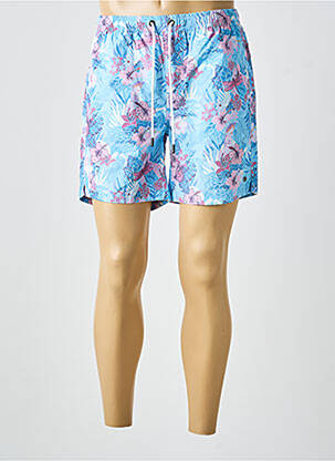Short de bain tissage popeline bleu FREEMAN T.PORTER homme