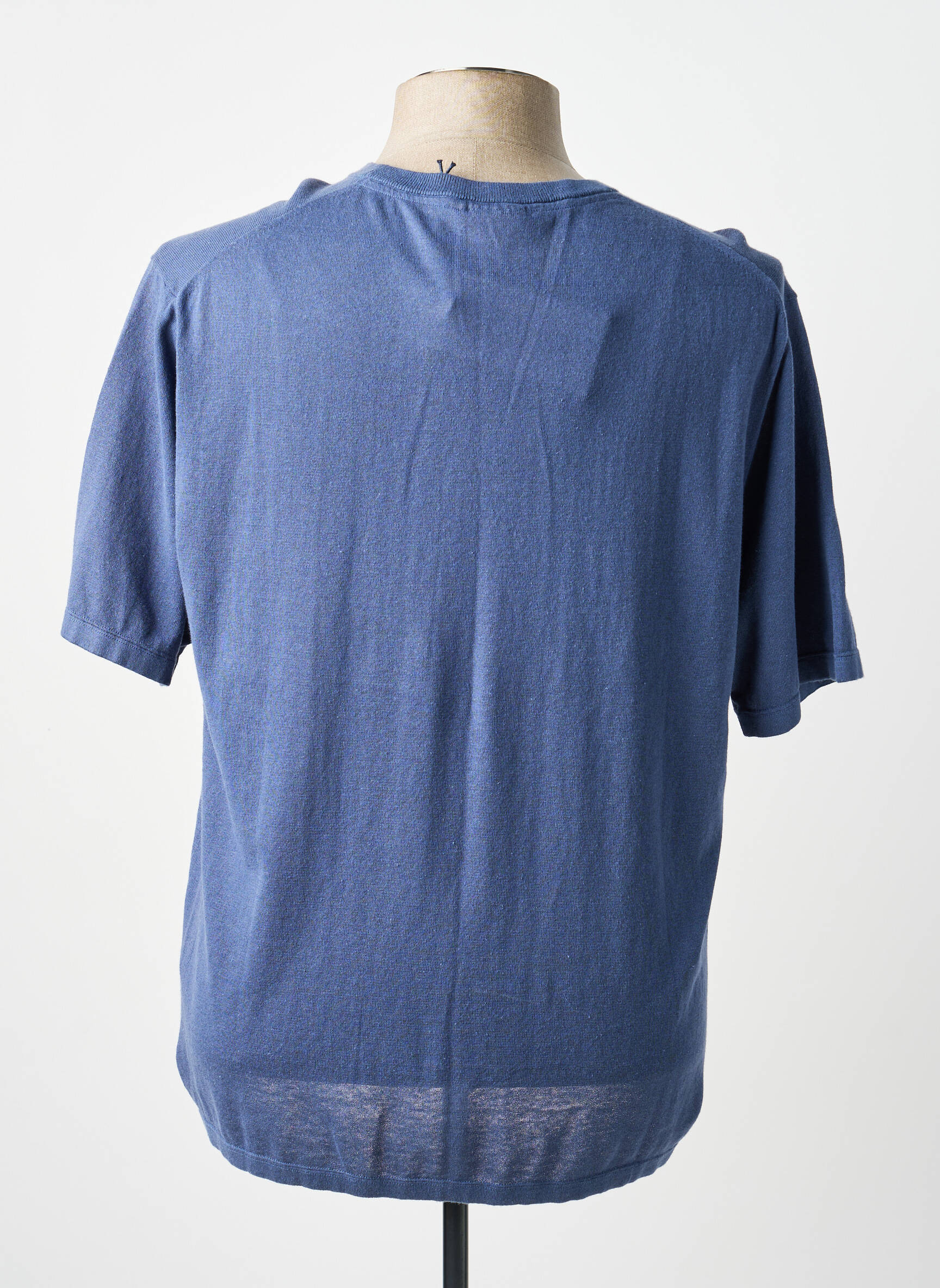 T-shirt stretch manches courtes bleu FREEMAN T.PORTER homme