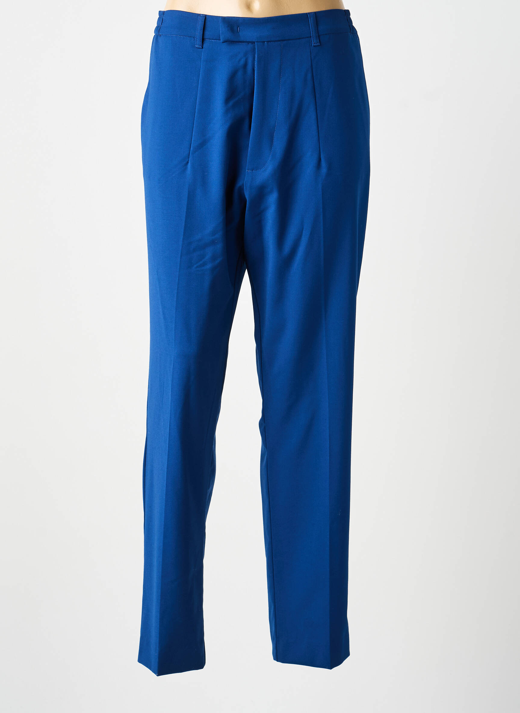 Pantalon droit stretch taille normale bleu IMPERIAL femme