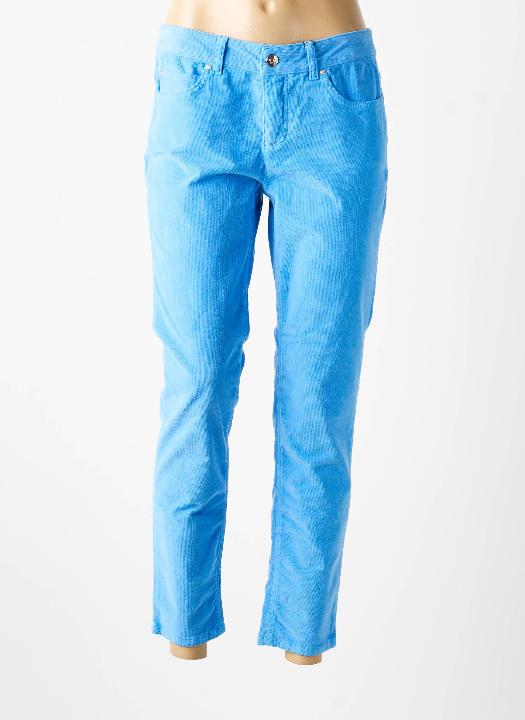 Pantalon slim stretch taille normale bleu OUI femme