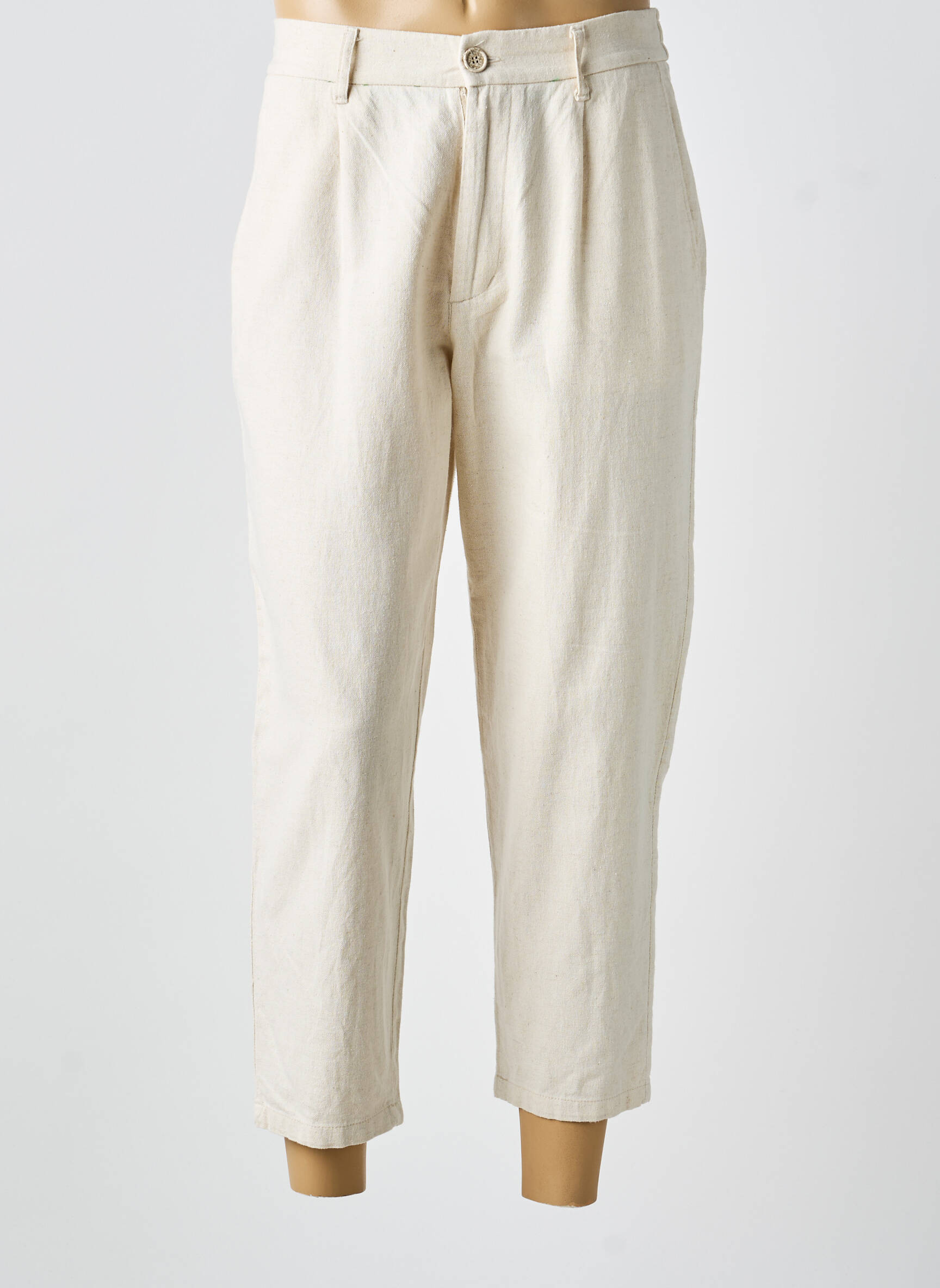 Pantalon 7/8 taille élastique taille normale beige IMPERIAL femme