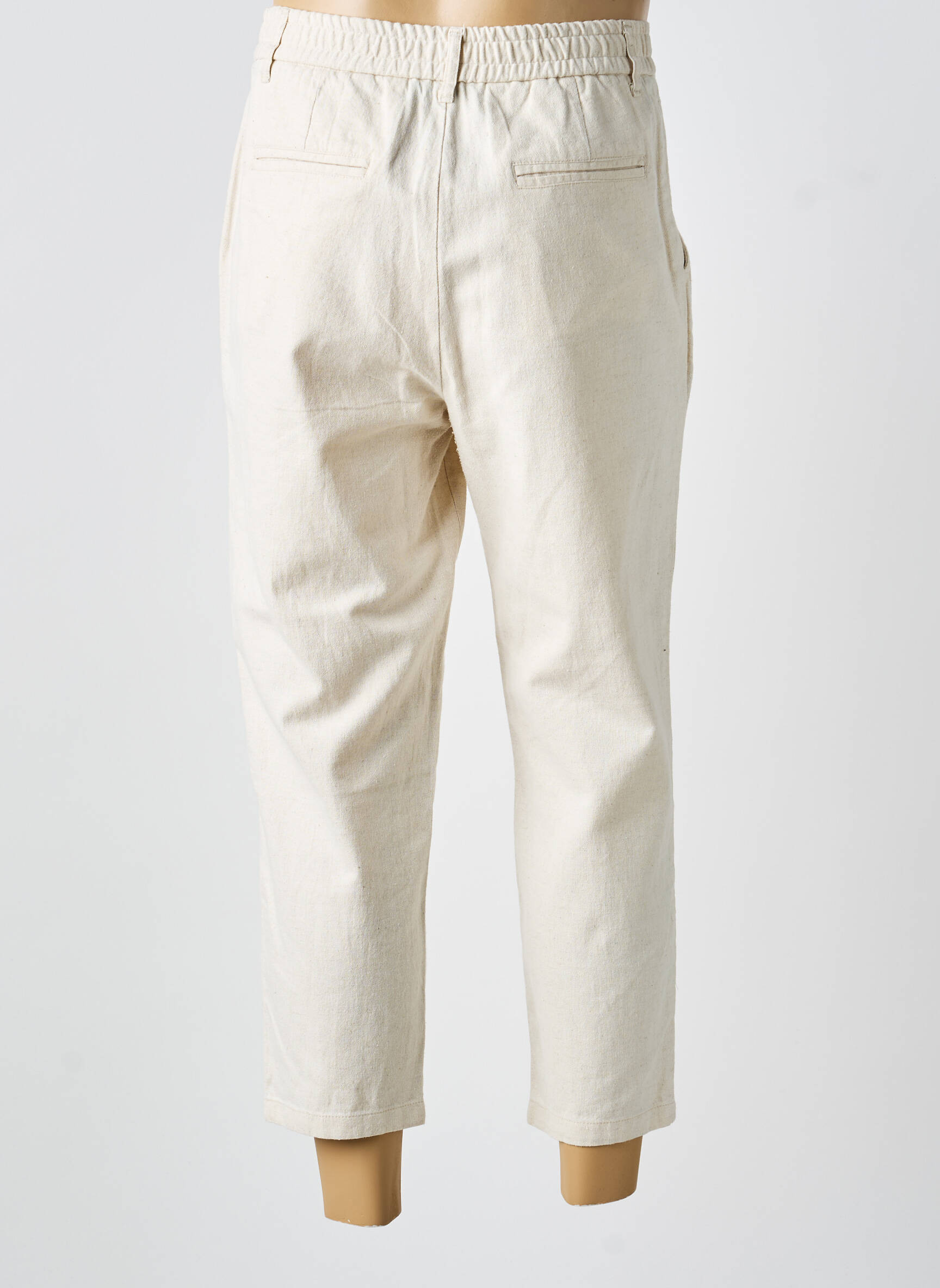 Pantalon 7/8 taille élastique taille normale beige IMPERIAL femme