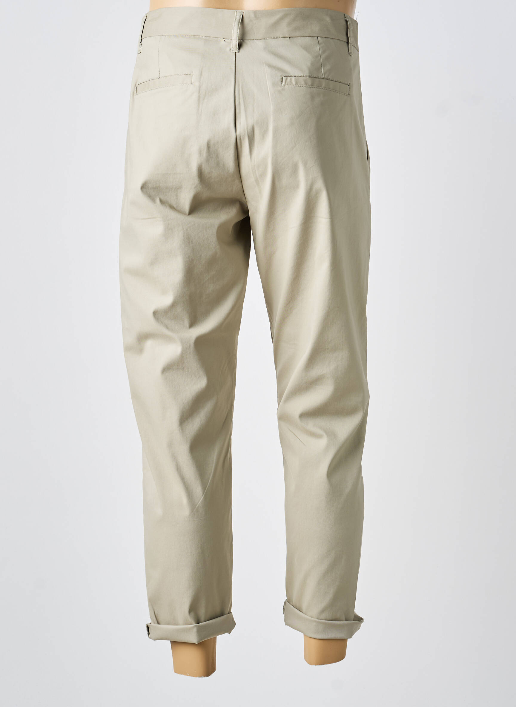 Pantalon chino stretch taille normale beige IMPERIAL homme