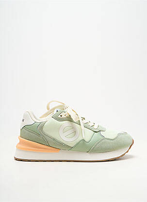 Baskets bout rond talon de 4 à 6cm vert NO NAME femme