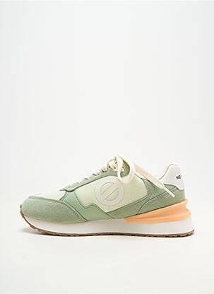Baskets bout rond talon de 4 à 6cm vert NO NAME femme