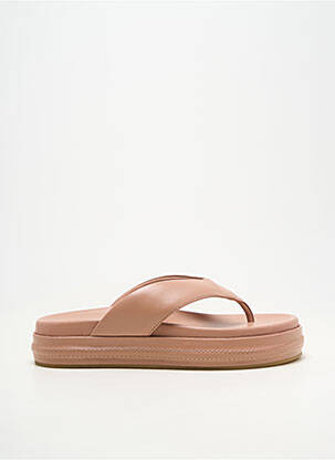 Tongs plateforme talon de 4 à 6cm rose YAYA femme
