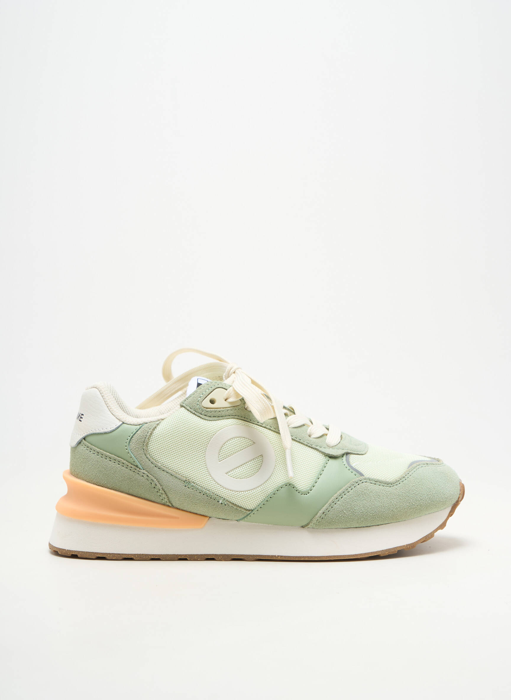 Baskets bout rond talon de 4 à 6cm vert NO NAME femme
