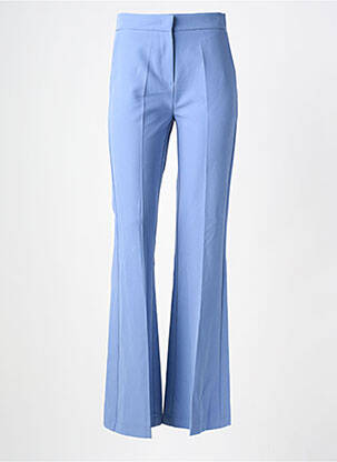 Pantalon flare stretch taille haute bleu MARYLEY femme