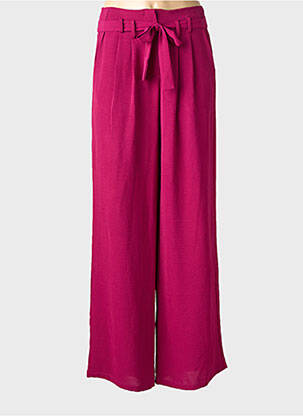 Pantalon droit taille normale taille normale violet ANDY & LUCY femme