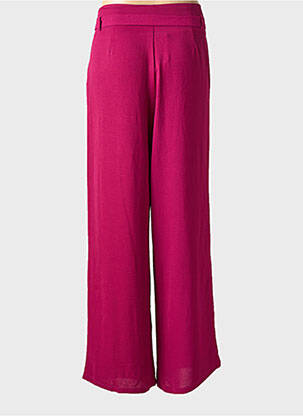 Pantalon droit taille normale taille normale violet ANDY & LUCY femme