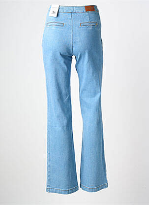 Jean coupe flare stretch taille haute bleu LA PETITE ETOILE femme