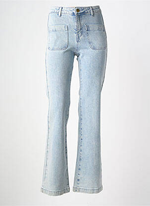 Jean coupe flare stretch taille haute bleu LA PETITE ETOILE femme