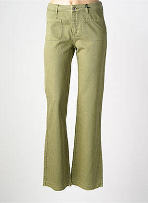 Jean coupe flare stretch taille normale vert NVY femme
