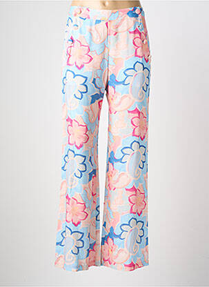 Pantalon large coupe fluide taille normale bleu LA PETITE ETOILE femme