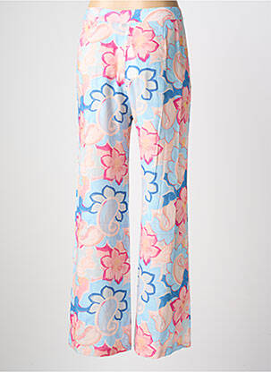 Pantalon large coupe fluide taille normale bleu LA PETITE ETOILE femme