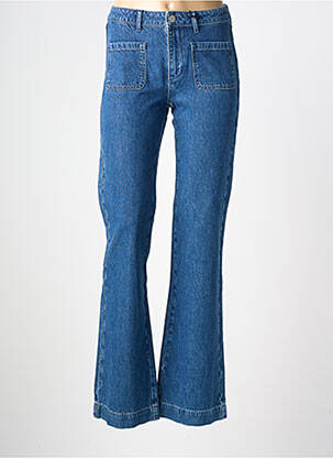 Jean coupe flare stretch taille normale bleu NVY femme