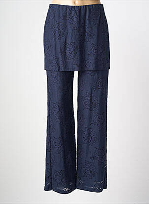 Pantalon droit stretch taille normale bleu NUMPH femme