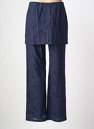 Pantalon droit stretch taille normale bleu NUMPH femme