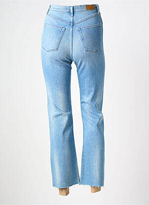Jeans coupe droite taille haute taille haute bleu NVY femme