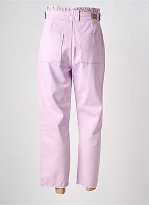 Pantalon droit stretch taille haute violet KANOPE femme