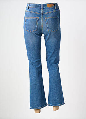 Jean coupe flare stretch taille haute bleu NVY femme