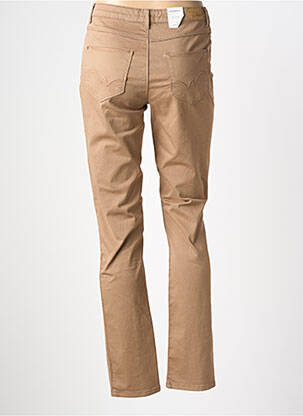 Pantalon droit stretch taille normale marron KANOPE femme