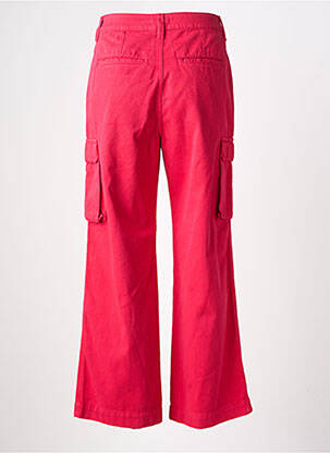 Pantalon cargo poches taille normale rose KANOPE femme