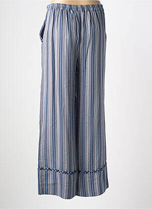 Pantalon large coupe fluide taille normale bleu LA PETITE ETOILE femme