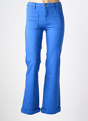 Jean coupe flare stretch taille haute bleu LA PETITE ETOILE femme