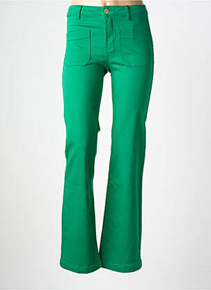 Jean coupe flare stretch taille normale vert LA PETITE ETOILE femme