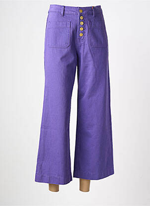 Jean coupe flare taille haute taille haute violet LA PETITE ETOILE femme