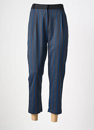 Pantalon droit stretch taille haute gris YUKA femme