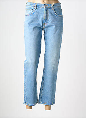 Jeans coupe droite stretch taille normale bleu NVY femme