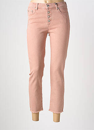 Jeans coupe slim stretch taille normale rose NVY DENIM femme