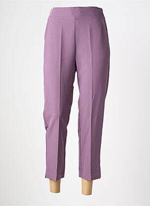 Pantalon slim taille élastique violet MARYLEY femme