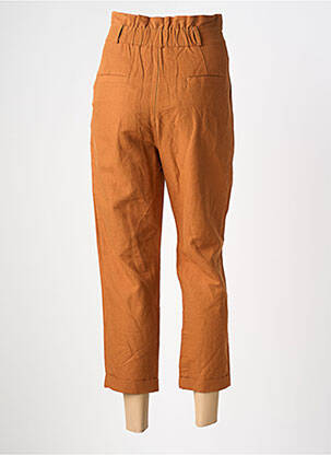 Pantalon droit taille haute taille haute marron THE KORNER femme