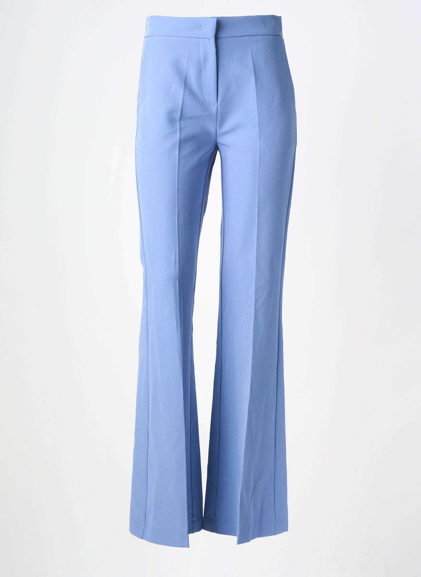 Pantalon flare stretch taille haute bleu MARYLEY femme