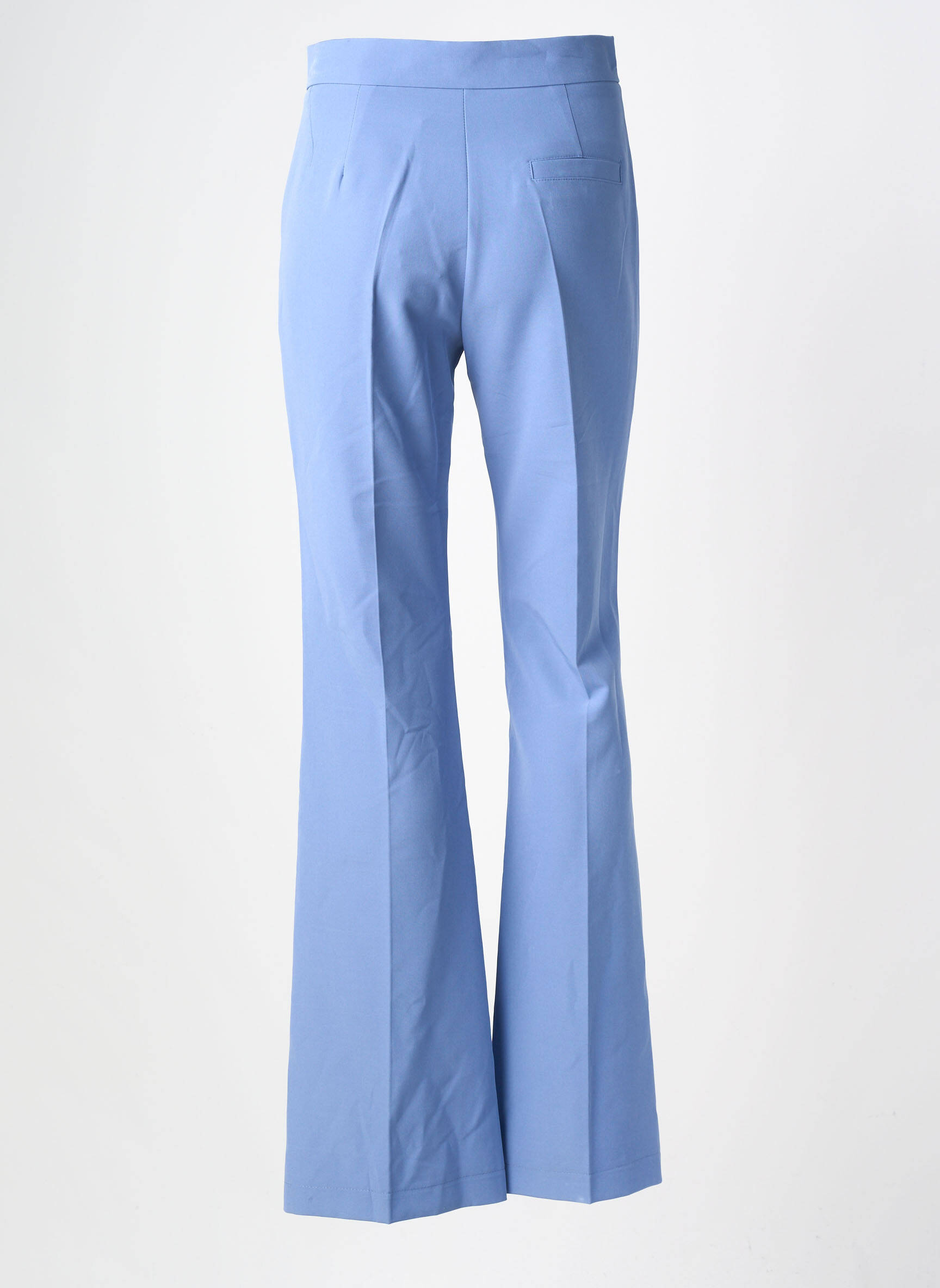 Pantalon flare stretch taille haute bleu MARYLEY femme