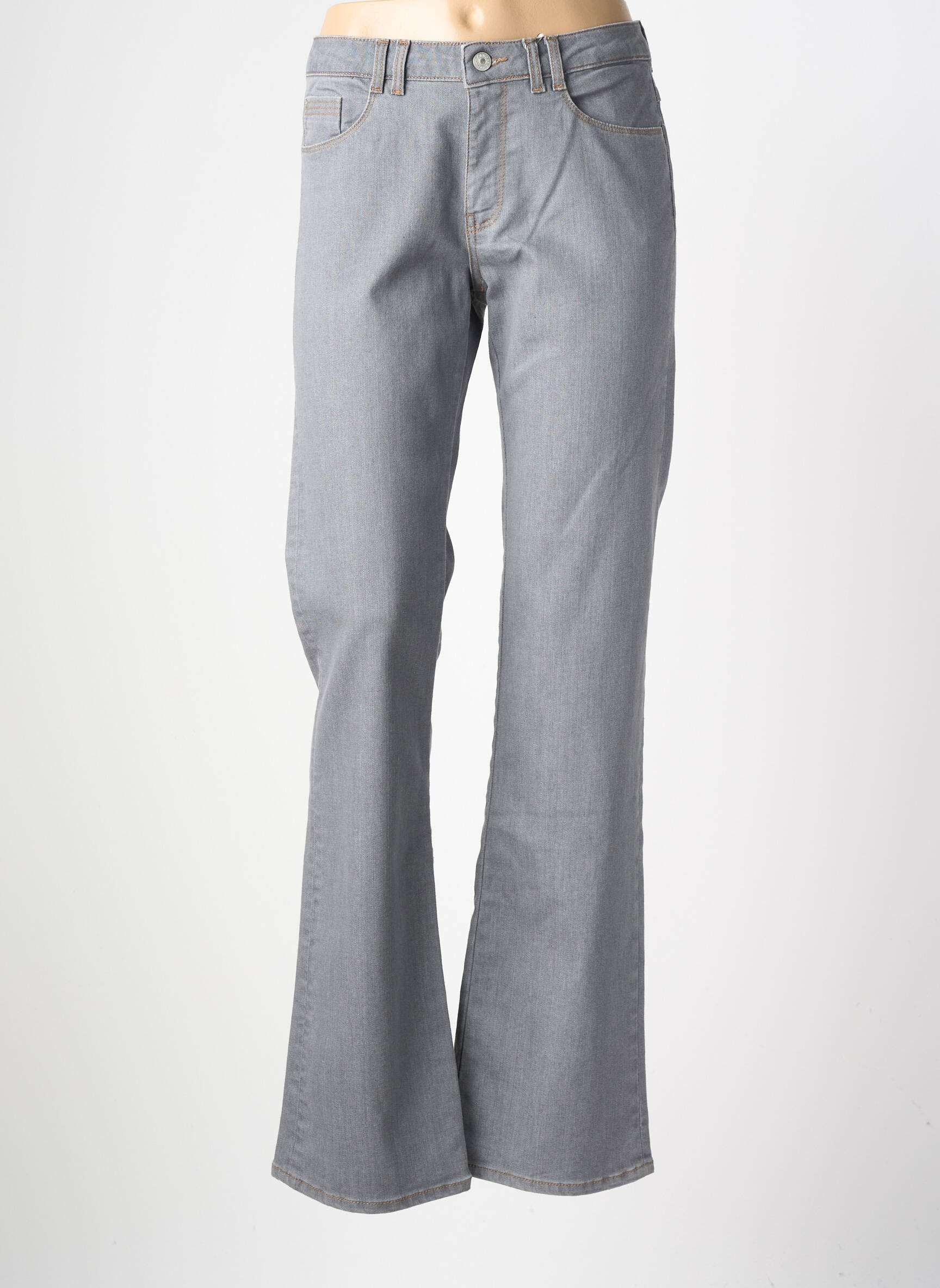 Jean coupe flare stretch taille normale gris KANOPE femme