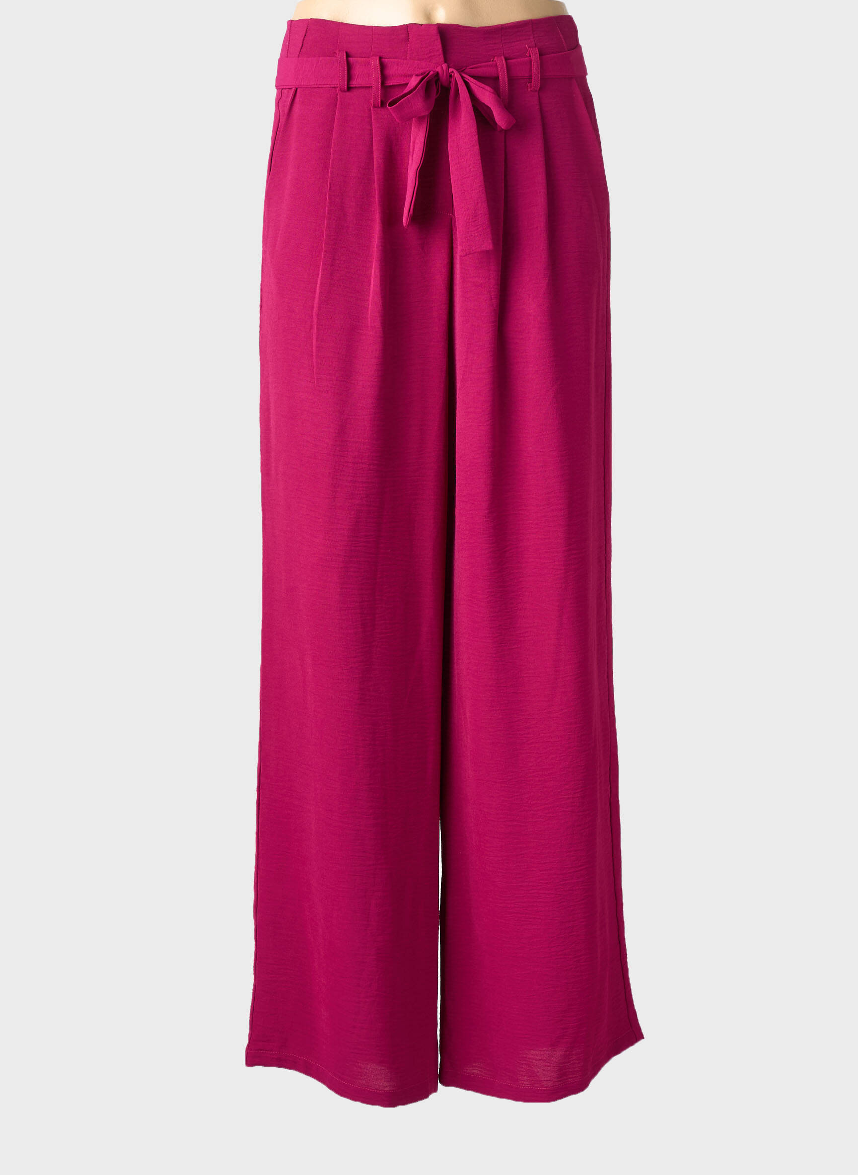 Pantalon droit taille normale taille normale violet ANDY & LUCY femme