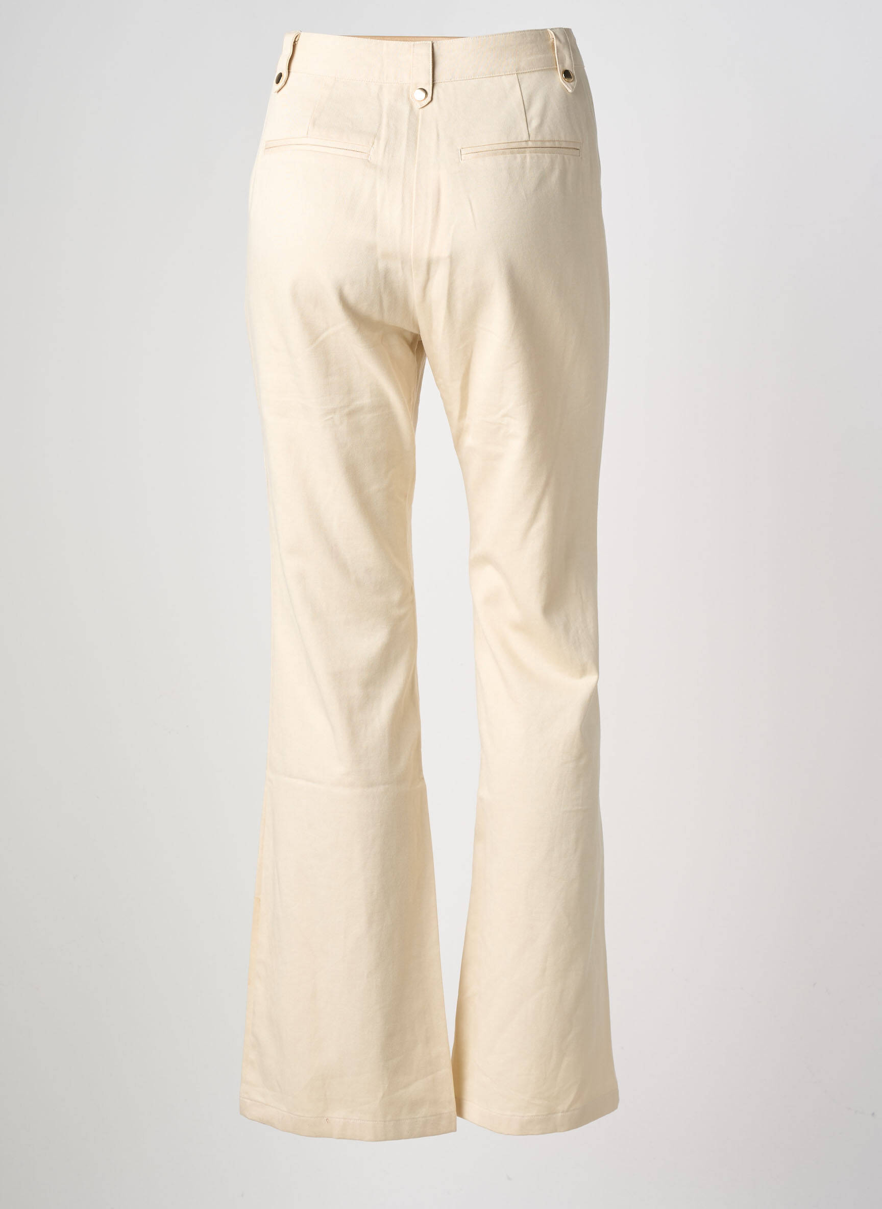 Pantalon flare stretch taille normale beige LA PETITE ETOILE femme