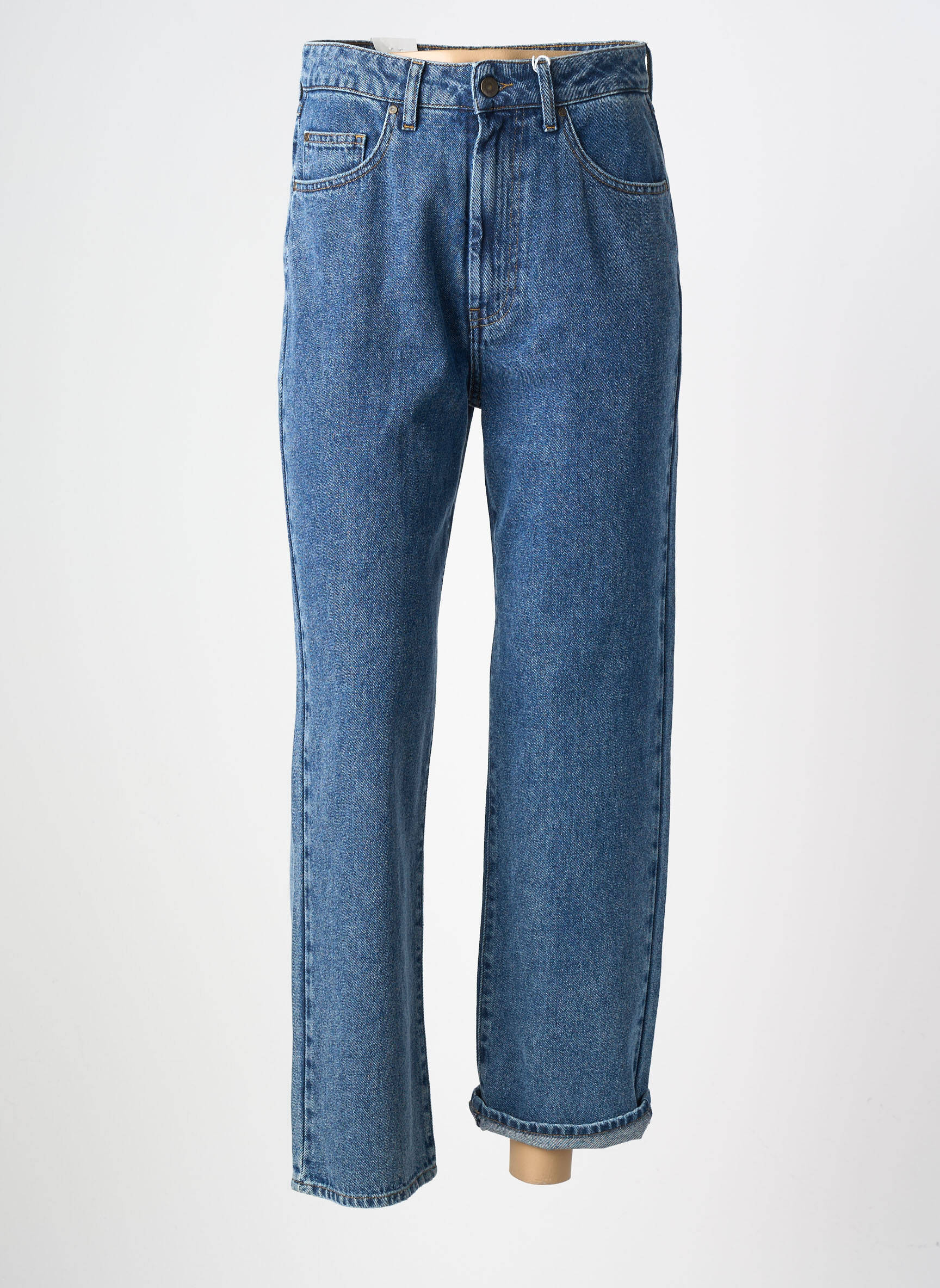 Jeans coupe droite taille normale taille normale bleu KANOPE femme