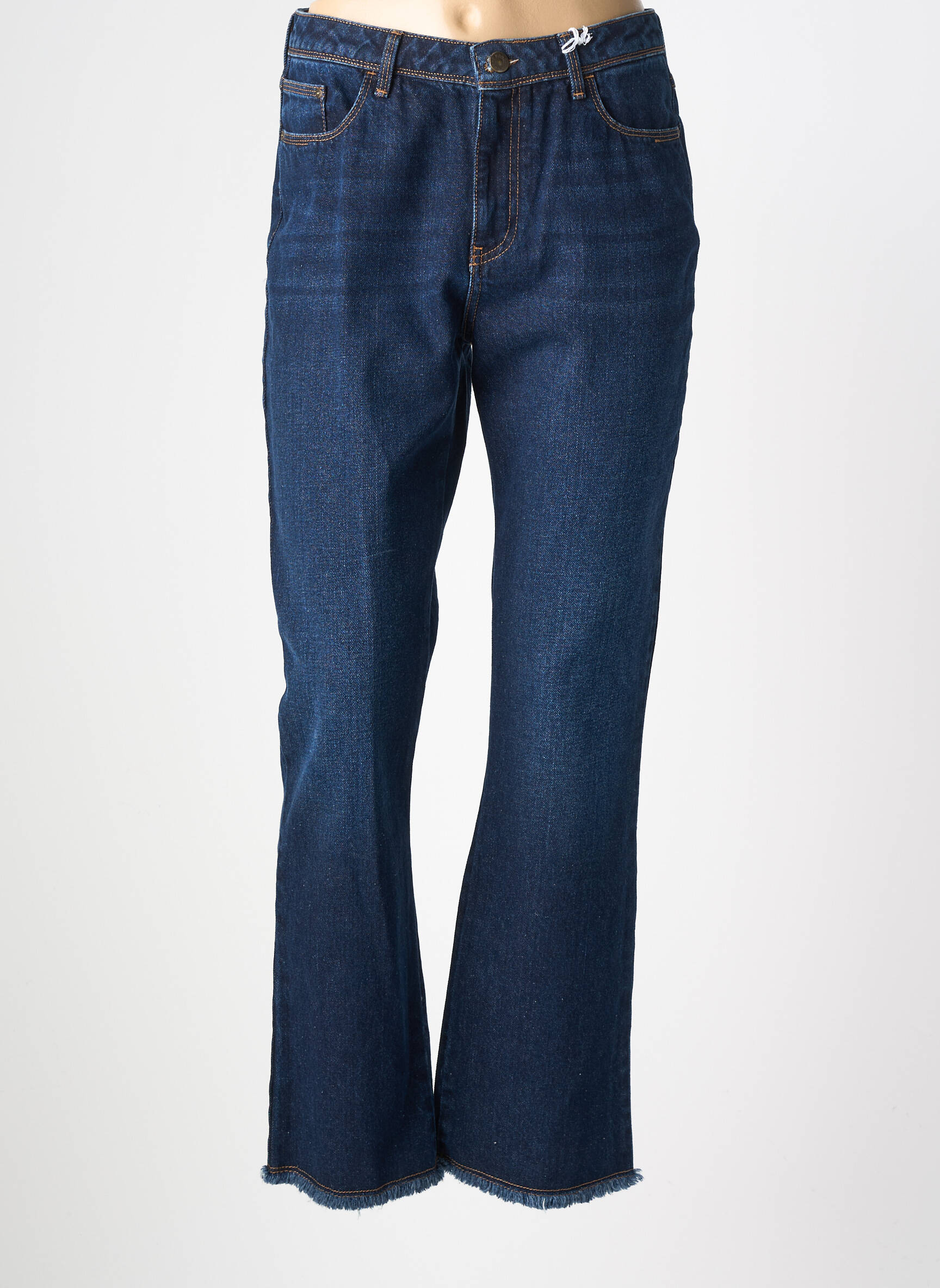 Jeans coupe droite taille normale taille normale bleu KANOPE femme