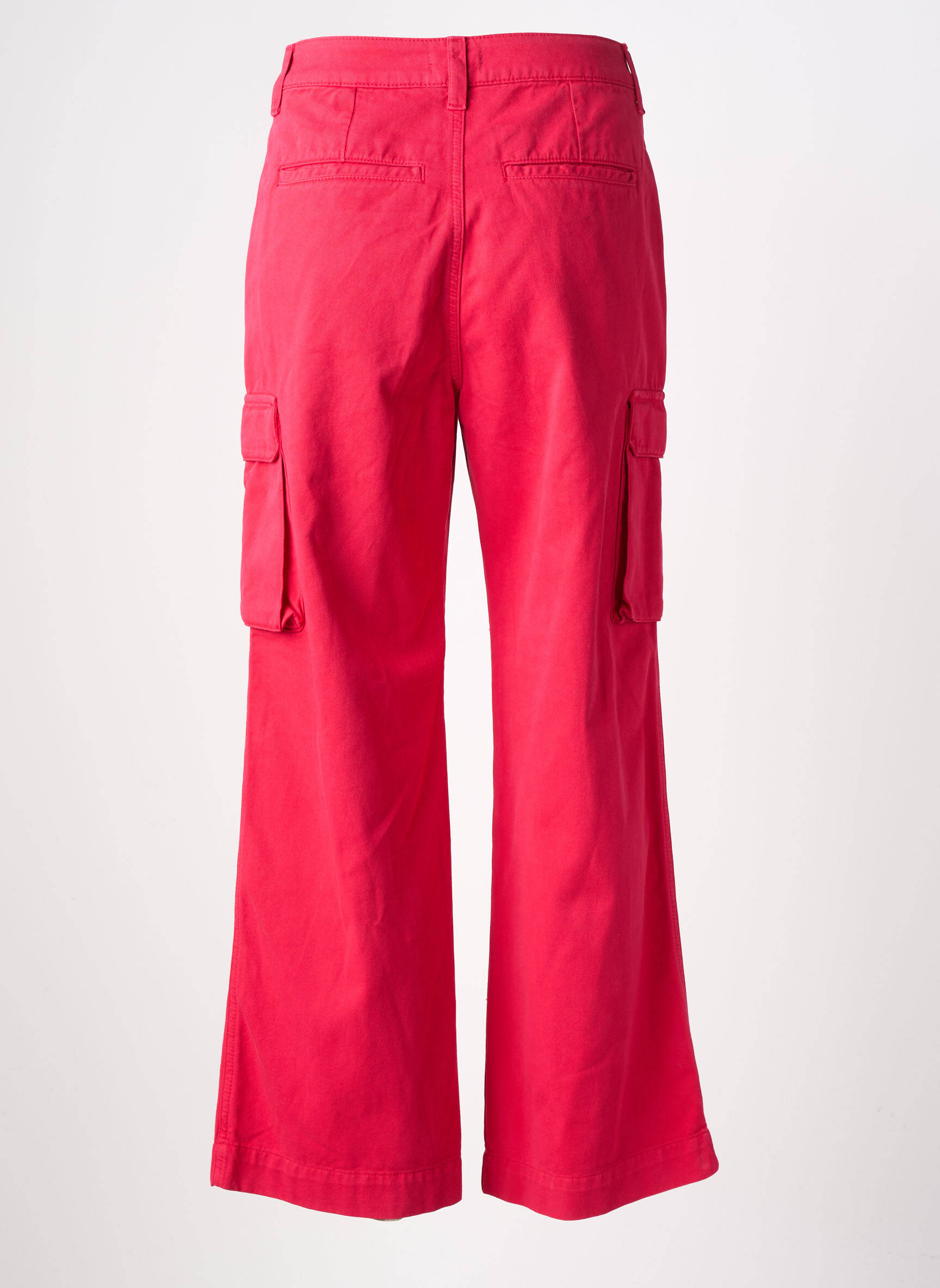 Pantalon cargo poches taille normale rose KANOPE femme