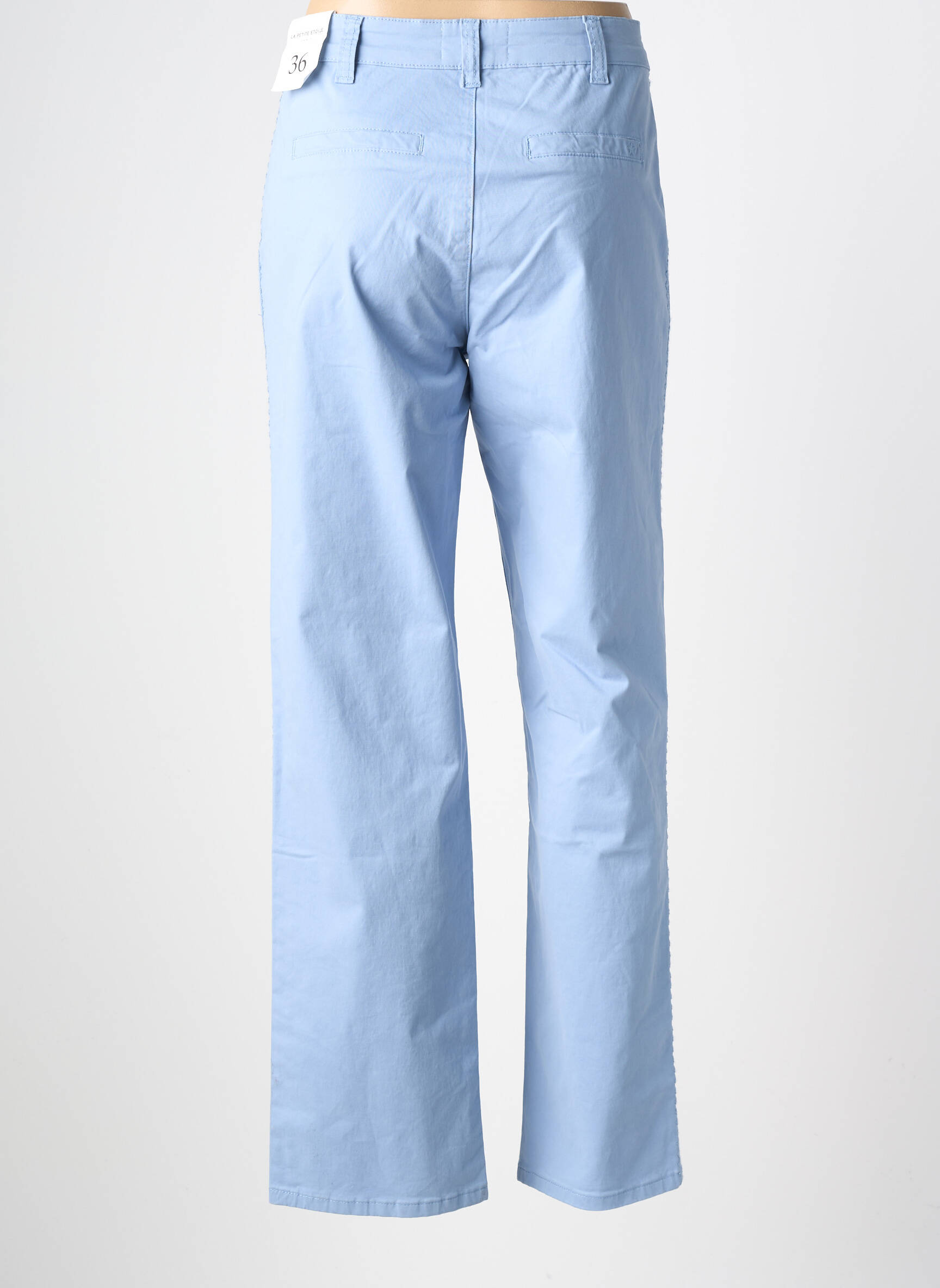 Pantalon flare stretch taille normale bleu LA PETITE ETOILE femme