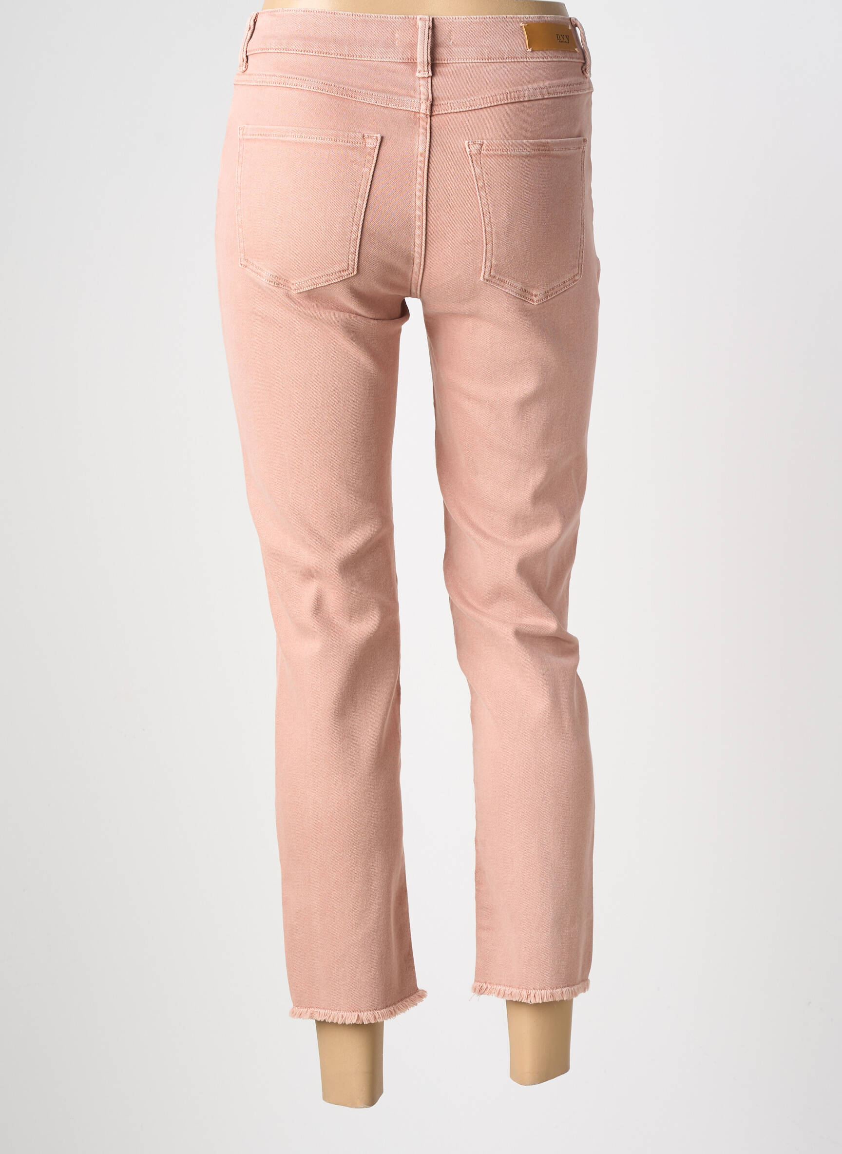 Jeans coupe slim stretch taille normale rose NVY DENIM femme